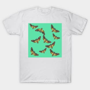 Death's Head Moths Seafoam T-Shirt